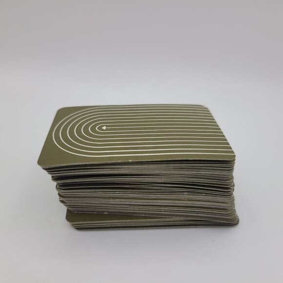 1964 Probe Game Replacement Green Cards 96 Piece Set Plastic Holder Vintage - Picture 2 of 5